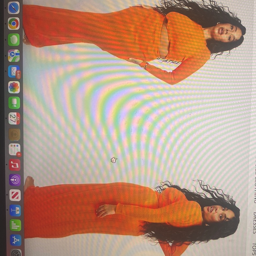 Plus size crop top crotchet top and maxi skirt